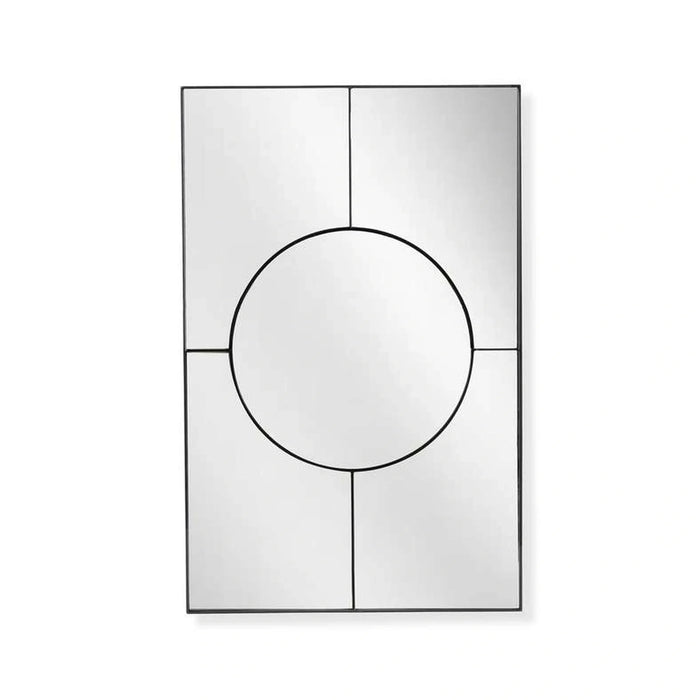 Galore Rectangle Wall Mirror With Metal Frame 80X125Cm- Black