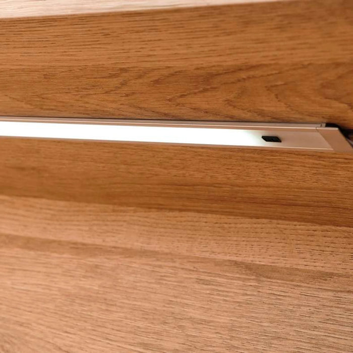 Ganas Computer Desk Melamine - Natural & White