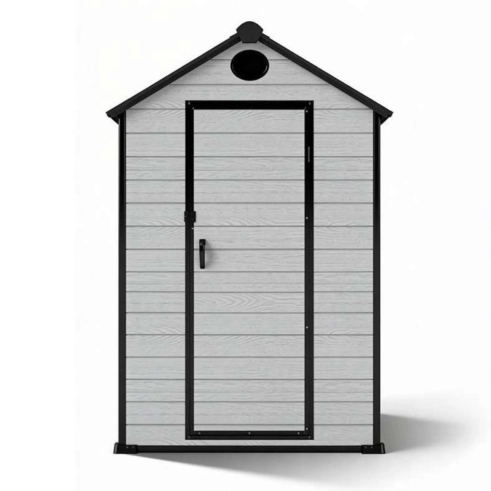 Garden Storage Shed  4Fx6F-Light Grey Pan Home