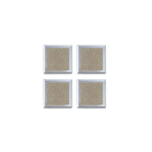 Gatsby 4-Piece Glass Coaster Set 10X10Cm - Gold Pan Home