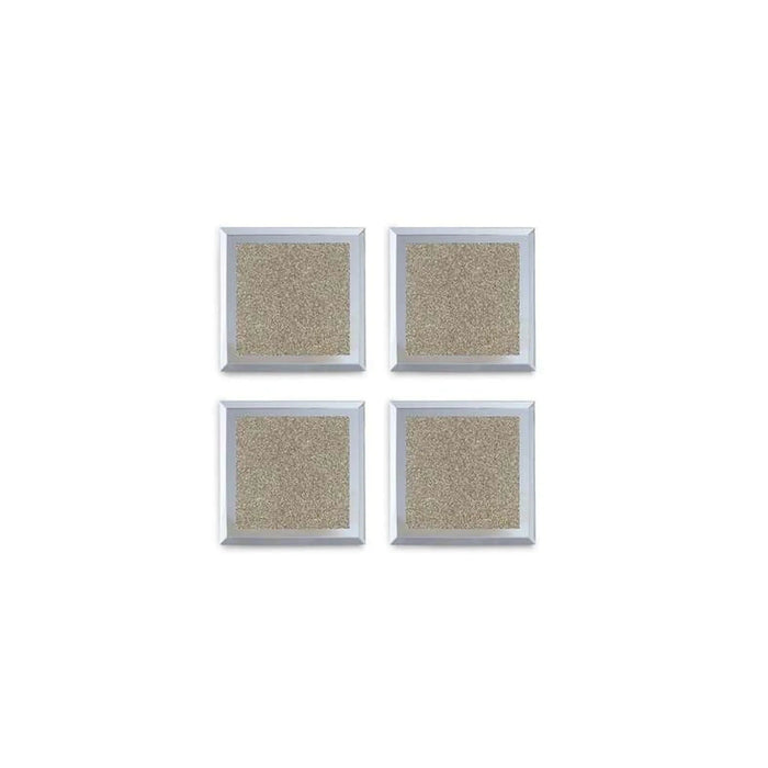 Gatsby 4-Piece Glass Coaster Set 10X10Cm - Gold Pan Home