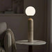 Gelmore E27 Travertine Base Table Lamp 15X56Cm - Natural Pan Home