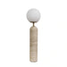 Gelmore E27 Travertine Base Table Lamp 15X56Cm - Natural Pan Home