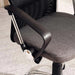 Gerry Office Medium Back Chair Mesh Fabric - Dark Grey Black Pan Home