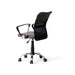 Gerry Office Medium Back Chair Mesh Fabric - Dark Grey Black Pan Home