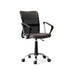 Gerry Office Medium Back Chair Mesh Fabric - Dark Grey Black Pan Home
