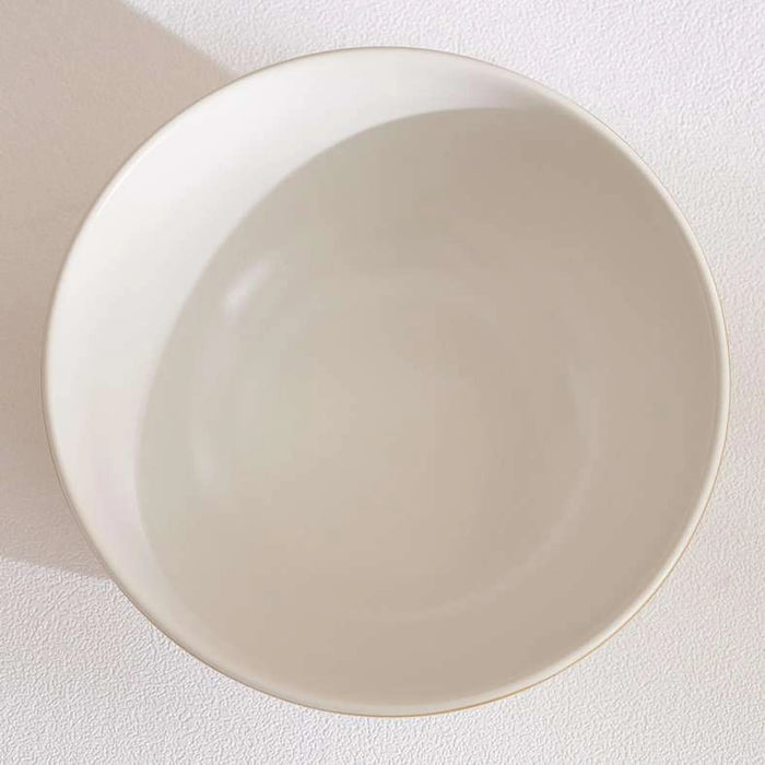 Gilded Filigree Stoneware Cereal Bowl Dia15Cm -White