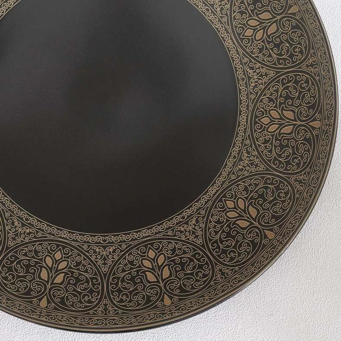 Gilded Filigree Stoneware Dinner Plate Dia27Cm -Black