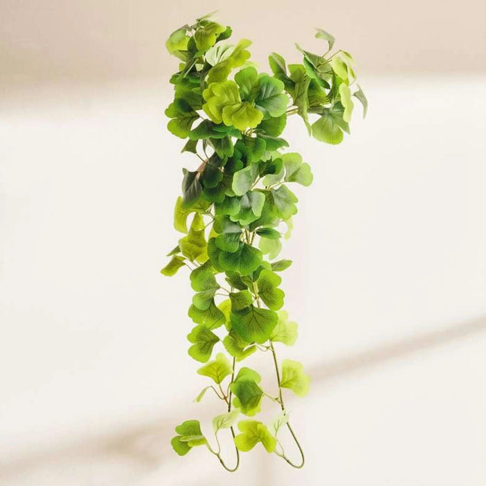 Gingkgo Hanging Plant Artificial Plant H62Cm - Green Pan Home