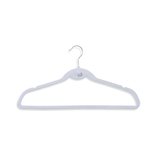 Giorgia 10-Piece Velvet Suit Hanger With Notches - White Pan Home
