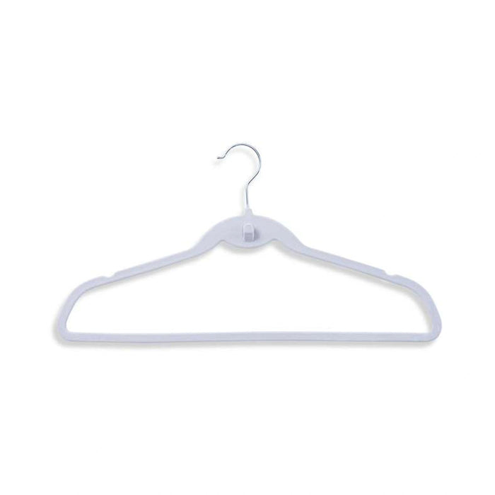 Giorgia 10-Piece Velvet Suit Hanger With Notches - White Pan Home