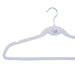 Giorgia 10-Piece Velvet Suit Hanger With Notches - White Pan Home
