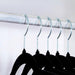Giorgia 10-Pieces Velvet Clothes Hanger Set - Black Pan Home