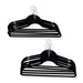 Giorgia 10-Pieces Velvet Clothes Hanger Set - Black Pan Home