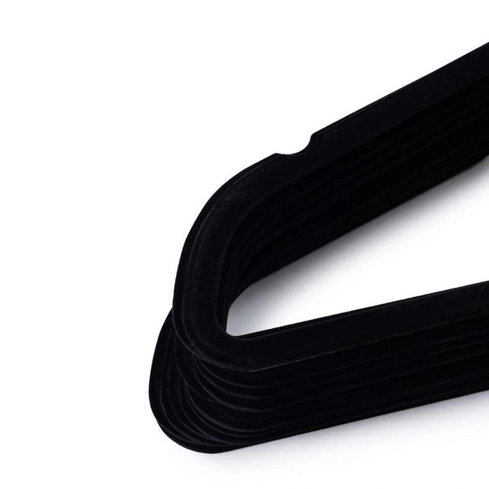 Giorgia 30-Piece Velvet Suit Hanger With Notches - Black Pan Home