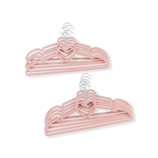 Giorgia Heart 10-Piece Cloth Hanger - Pink Pan Home
