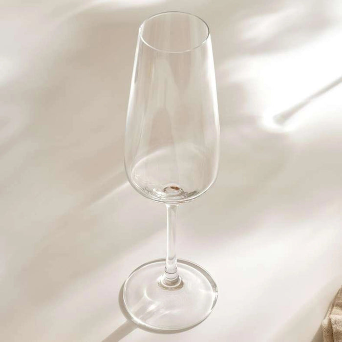 Giselle 6-Piece Flute Crystal Glass Set 190Ml - Clear Pan Home