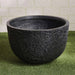 Giselle Polyresin Round Planter 38X38X24Cm- Black Pan Home