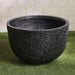 Giselle Polyresin Round Planter 45X45X30Cm- Black Pan Home