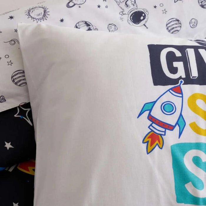 Give Me Space 2-Piece Comforter Set 160X220Cm-Navy