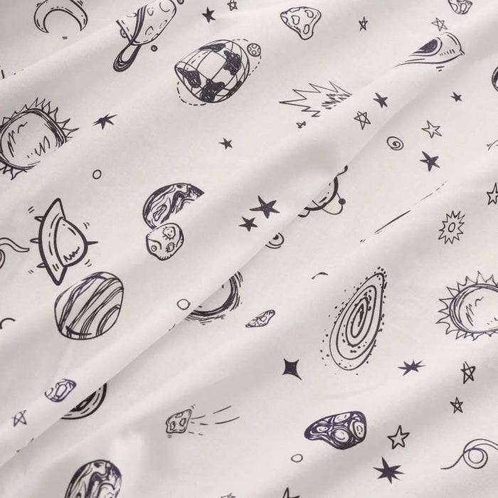Give Me Space Fitted Sheet 120X200+33Cm-Navy