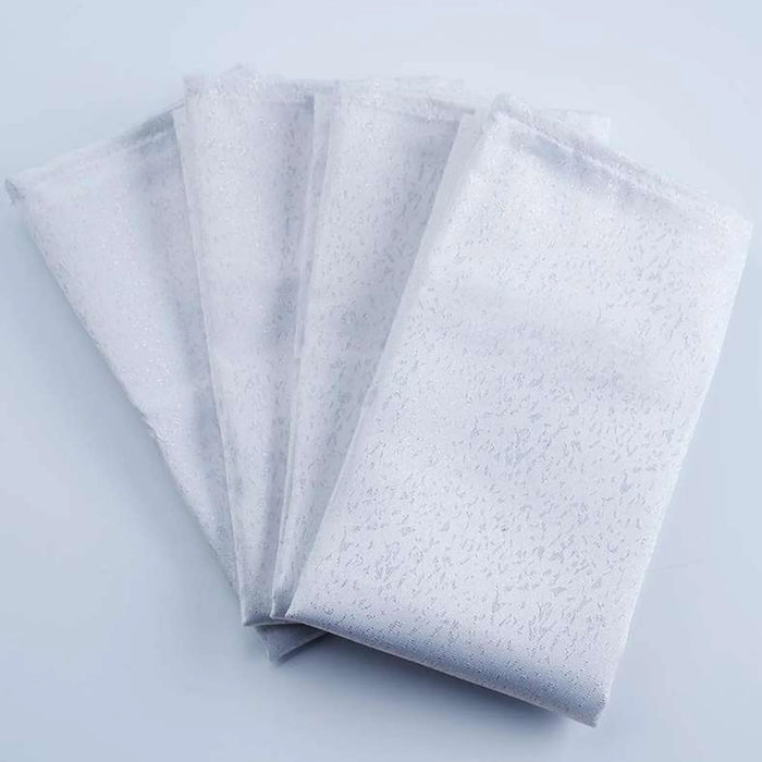 Glamour 4-Piece Napkin Set 45X45Cm-Silver