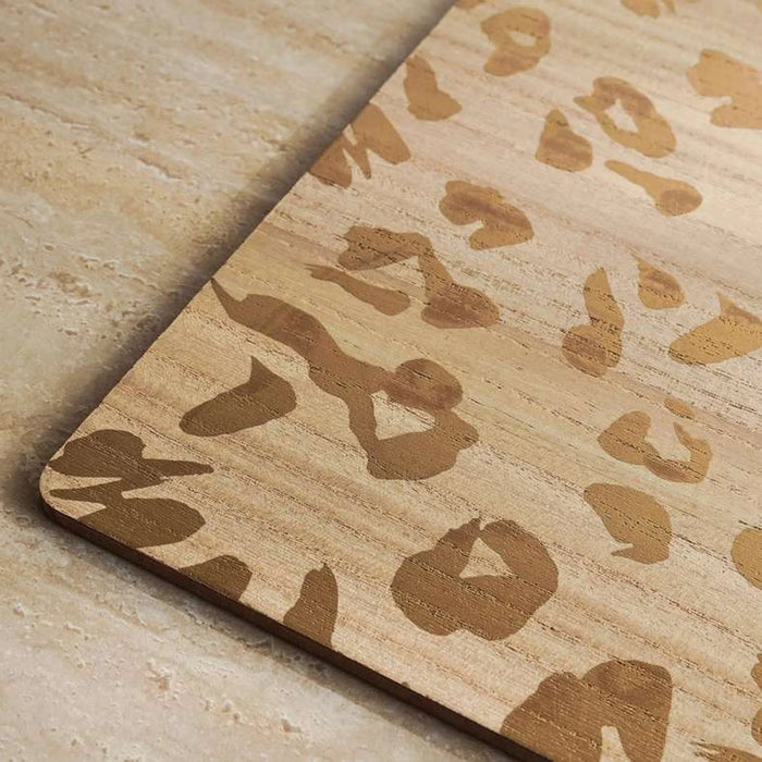 Glamour Printed Wooden Placemat 30X40Cm - Gold