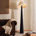 Glance E27 Wooden With Jute Shade Floor Lamp Dia 50X165Cm - Black Pan Home