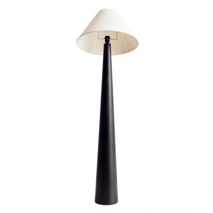 Glance E27 Wooden With Jute Shade Floor Lamp Dia 50X165Cm - Black Pan Home