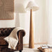 Glance E27 Wooden With Jute Shade Floor Lamp Dia 50X165Cm - Natural Pan Home