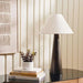 Glance E27 Wooden With Jute Shade Table Lamp Dia 35X60Cm - Black Pan Home