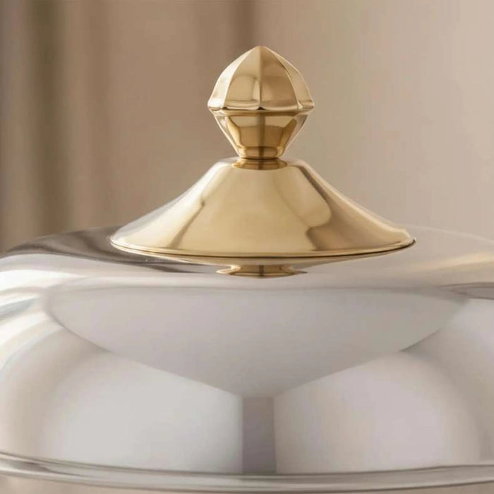 Glanza Serving Dish Dia30Cm -Chrome Pan Home