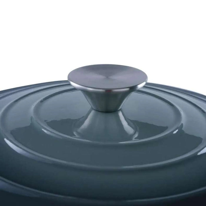 Glazura Enameled Cast Iron Cooking Pot 2L - Ombre Grey