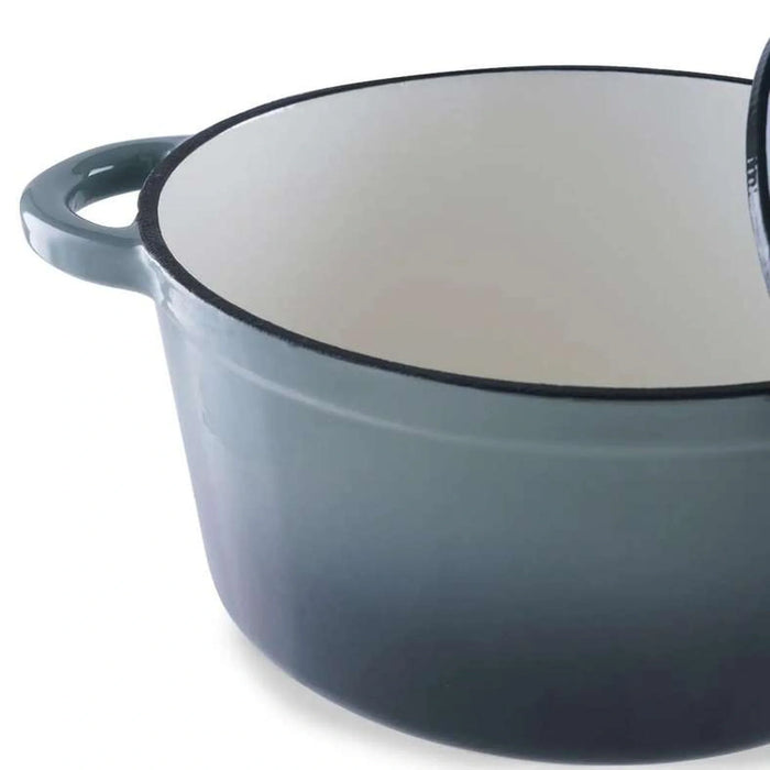 Glazura Enameled Cast Iron Cooking Pot 2L - Ombre Grey