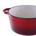 Glazura Enameled Cast Iron Cooking Pot 2L - Ombre Red Pan Home