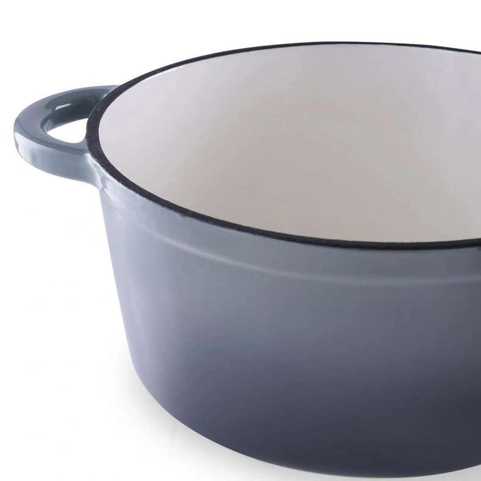 Glazura Enameled Cast Iron Cooking Pot 4L - Ombre Grey