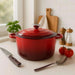 Glazura Enameled Cast Iron Cooking Pot 4L - Ombre Red Pan Home