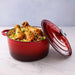 Glazura Enameled Cast Iron Cooking Pot 4L - Ombre Red Pan Home