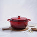 Glazura Enameled Cast Iron Cooking Pot 6L - Ombre Red Pan Home