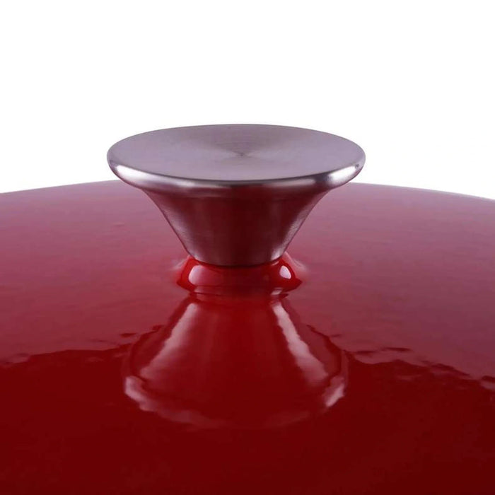 Glazura Enameled Cast Iron Cooking Pot 6L - Ombre Red Pan Home