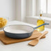 Glazura Enameled Cast Iron Fry Pan 35X20X4Cm - Ombre Grey Pan Home