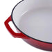 Glazura Enameled Cast Iron Fry Pan 46X30X5.5Cm - Ombre Red Pan Home