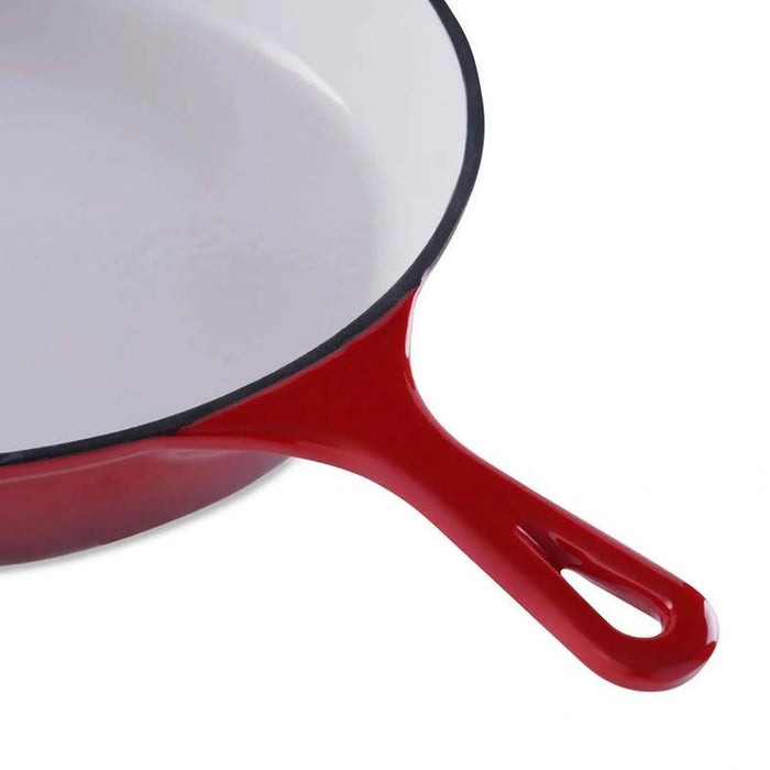 Glazura Enameled Cast Iron Fry Pan 46X30X5.5Cm - Ombre Red Pan Home