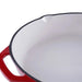 Glazura Enameled Cast Iron Fry Pan 46X30X5.5Cm - Ombre Red Pan Home