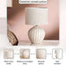 Glendale E27 Ceramic Table Lamp 30X46Cm - Beige Pan Home