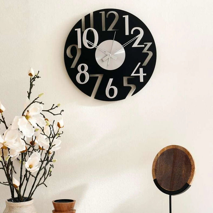 Glimpse Wall Clock D40Cm-Black Pan Home