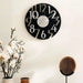 Glimpse Wall Clock D40Cm-Black Pan Home