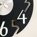 Glimpse Wall Clock D40Cm-Black Pan Home