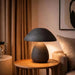 Glomer E27 Terracotta Table Lamp 24.5X45.5Cm - Black Pan Home