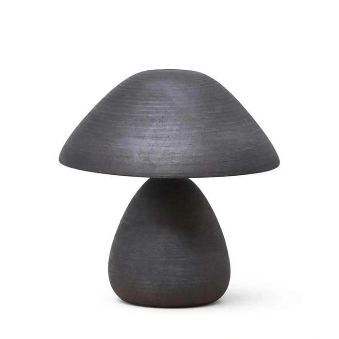 Glomer E27 Terracotta Table Lamp 24.5X45.5Cm - Black Pan Home